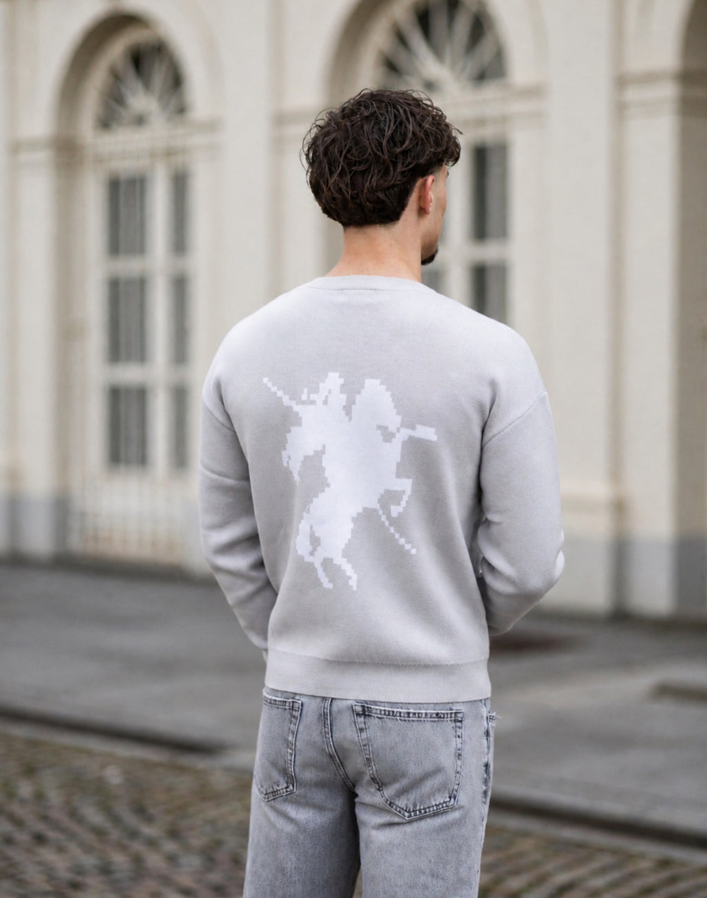 CREWNECK LANCELOT "ETERNAL"  - GRIS CLAIR