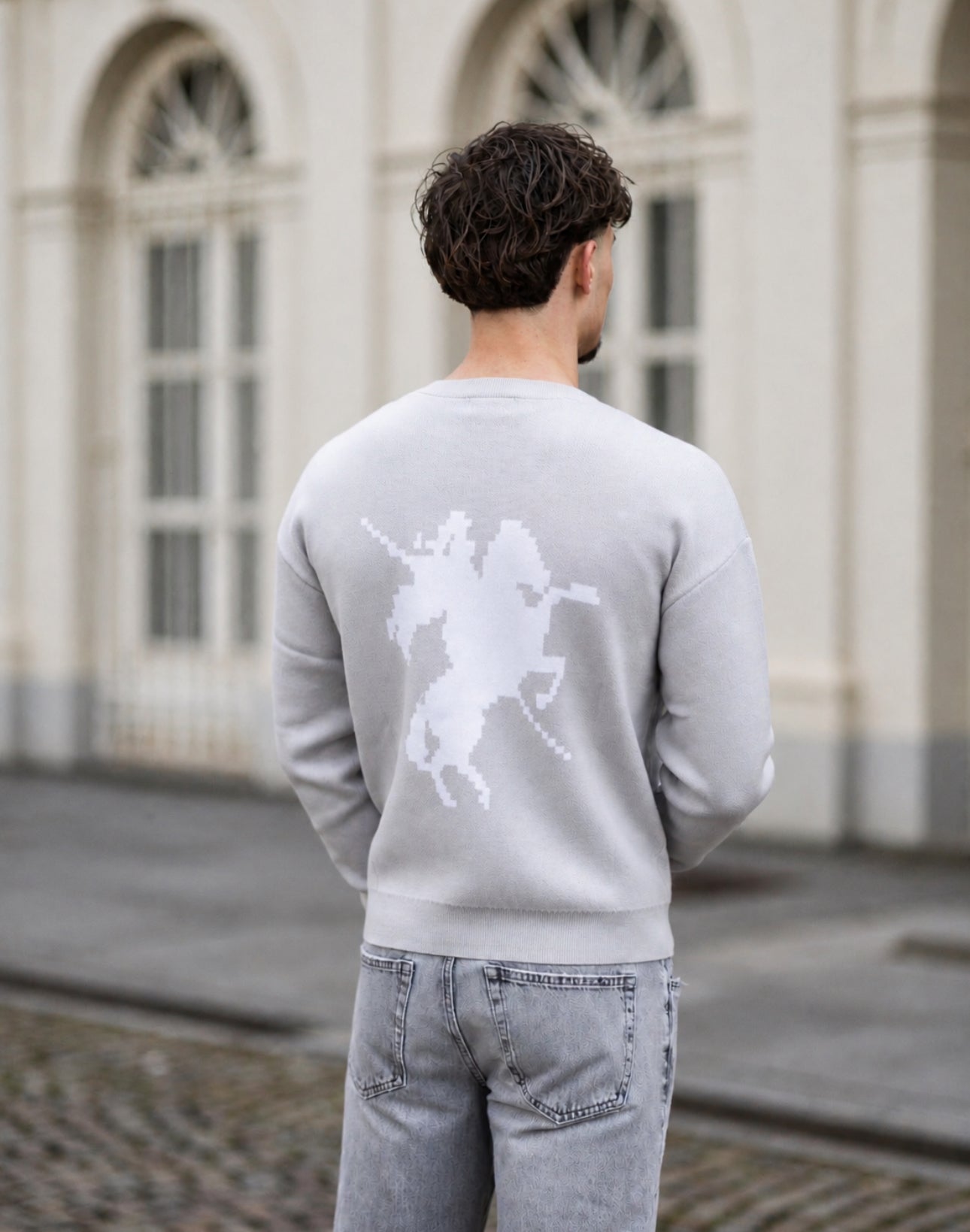 CREWNECK LANCELOT "ETERNAL"  - GRIS CLAIR