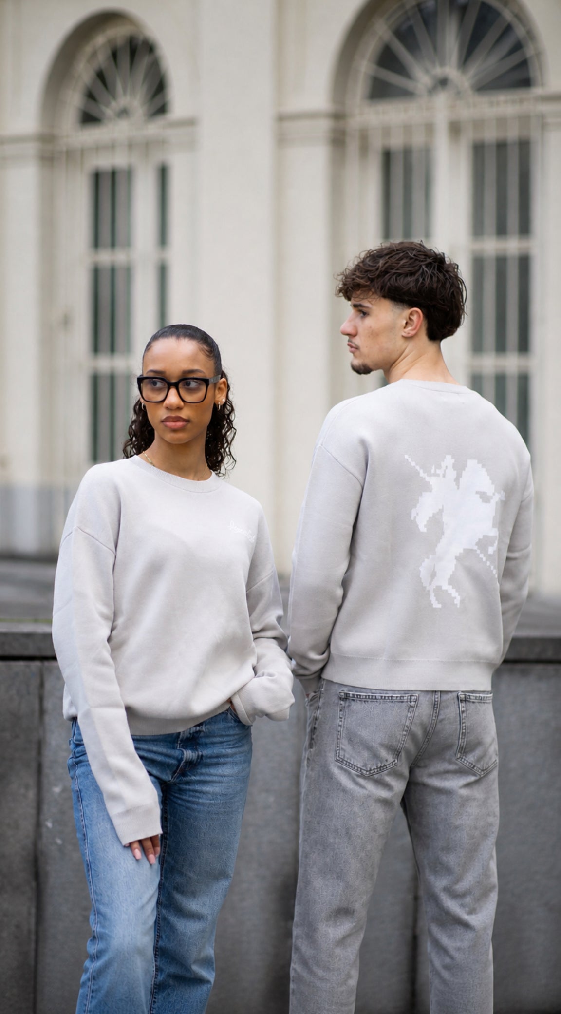 CREWNECK LANCELOT "ETERNAL"  - GRIS CLAIR