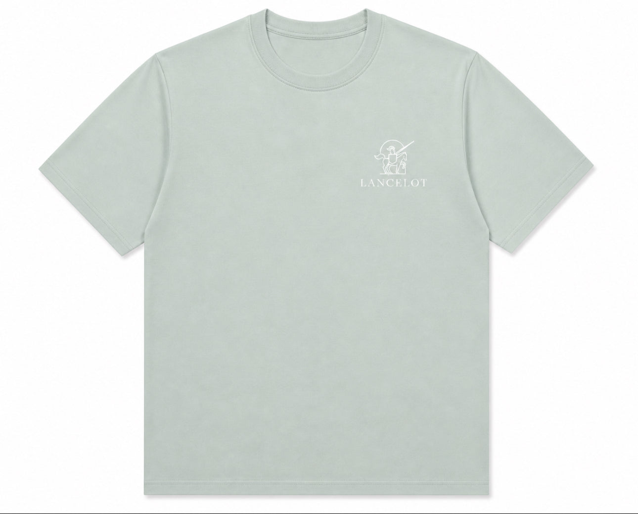 T-SHIRT SAGE WHITE LANCELOT