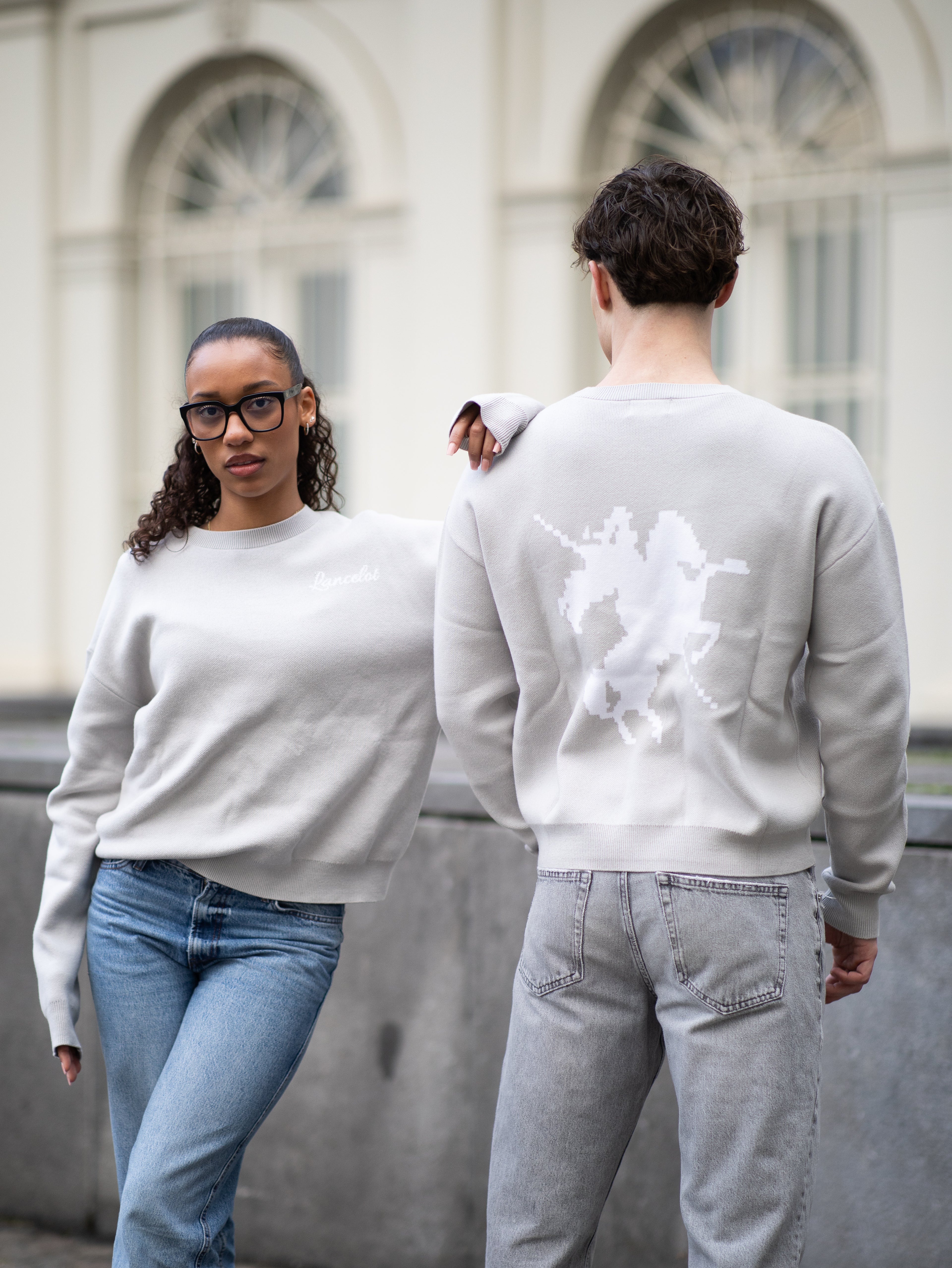 CREWNECK LANCELOT "ETERNAL"  - GRIS CLAIR