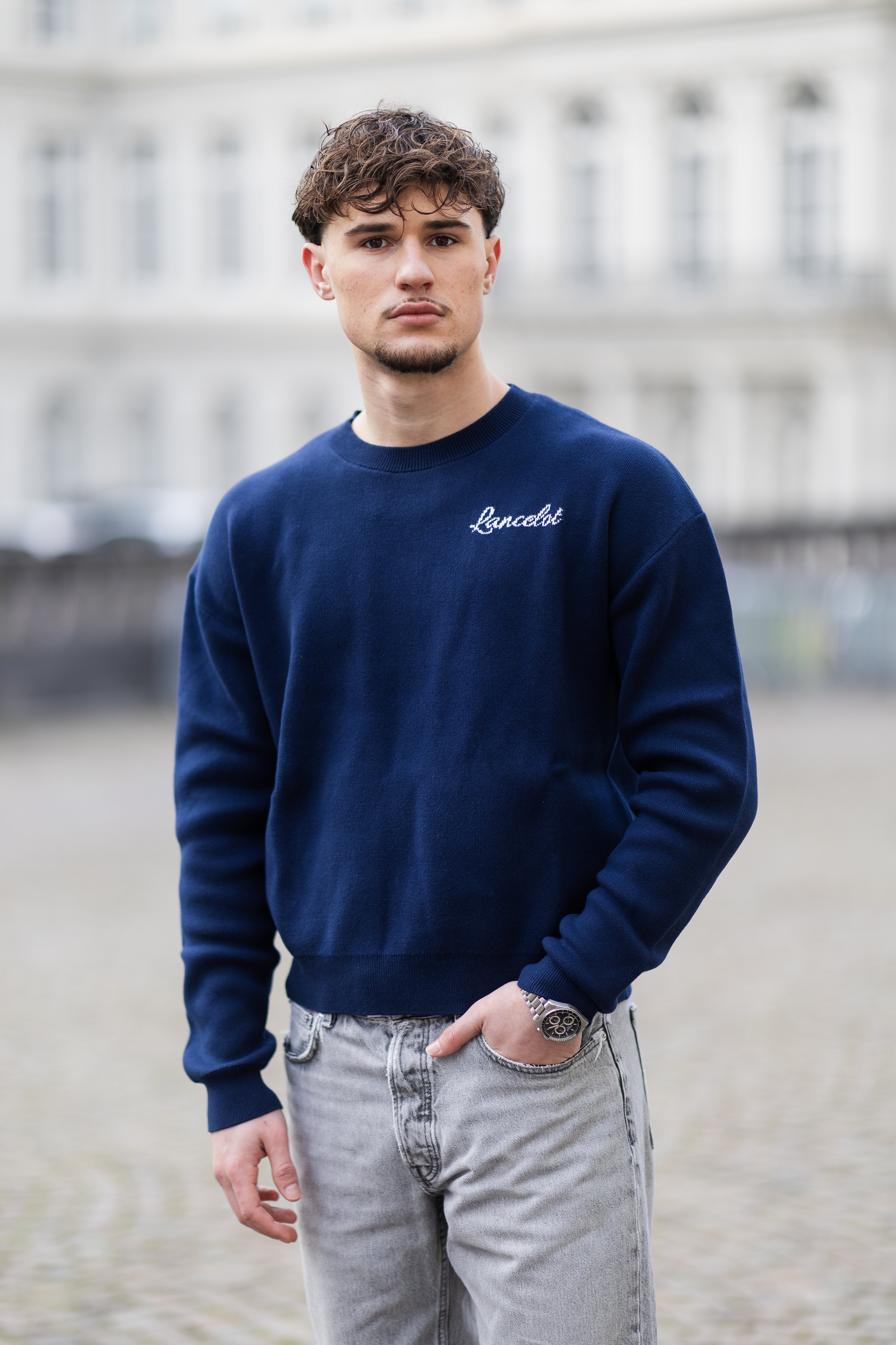 CREWNECK LANCELOT "ETERNAL" – BLEU MARINE