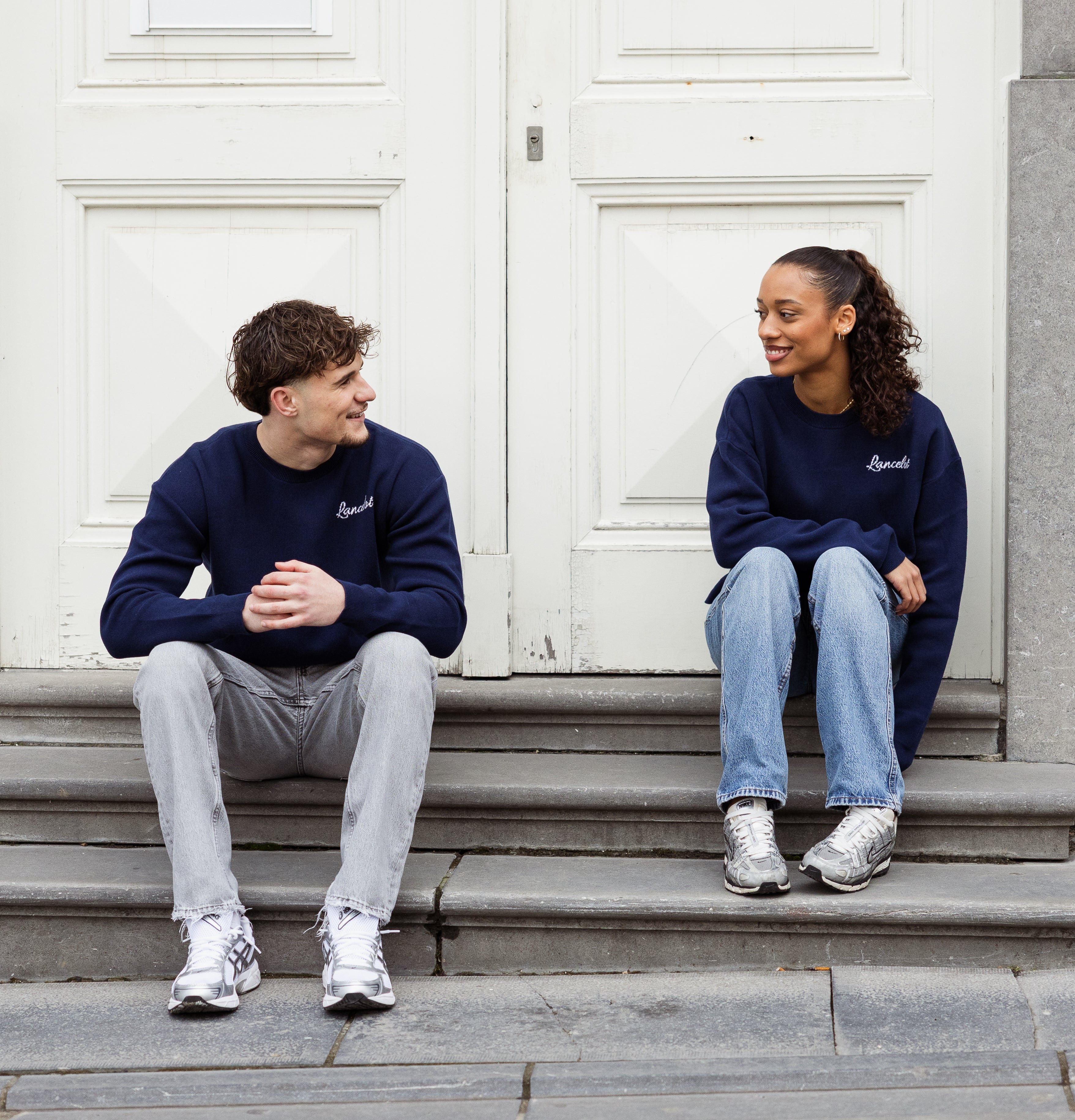 CREWNECK LANCELOT "ETERNAL" – BLEU MARINE