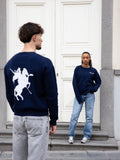 CREWNECK LANCELOT "ETERNAL" – BLEU MARINE