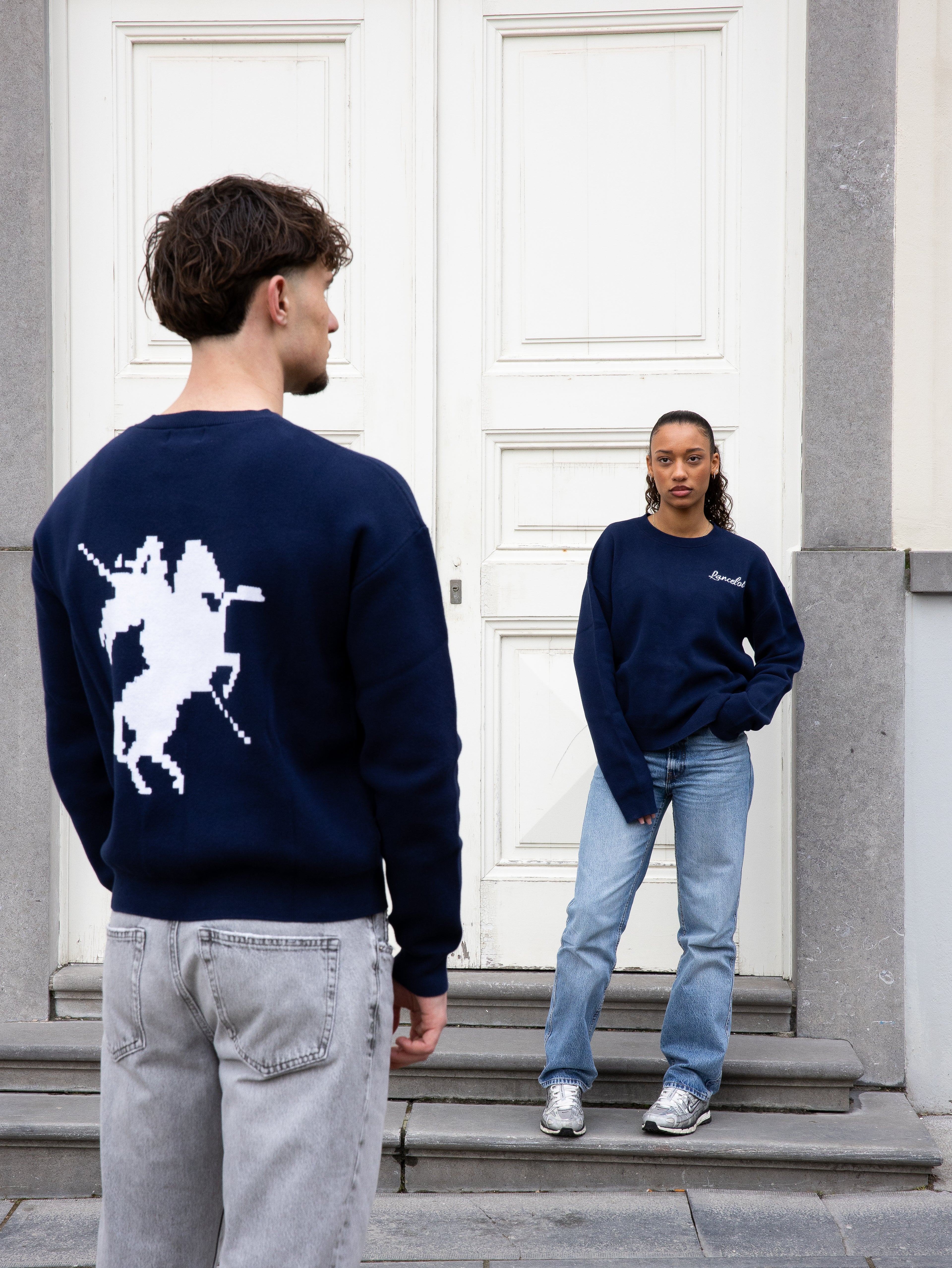 CREWNECK LANCELOT "ETERNAL" – BLEU MARINE