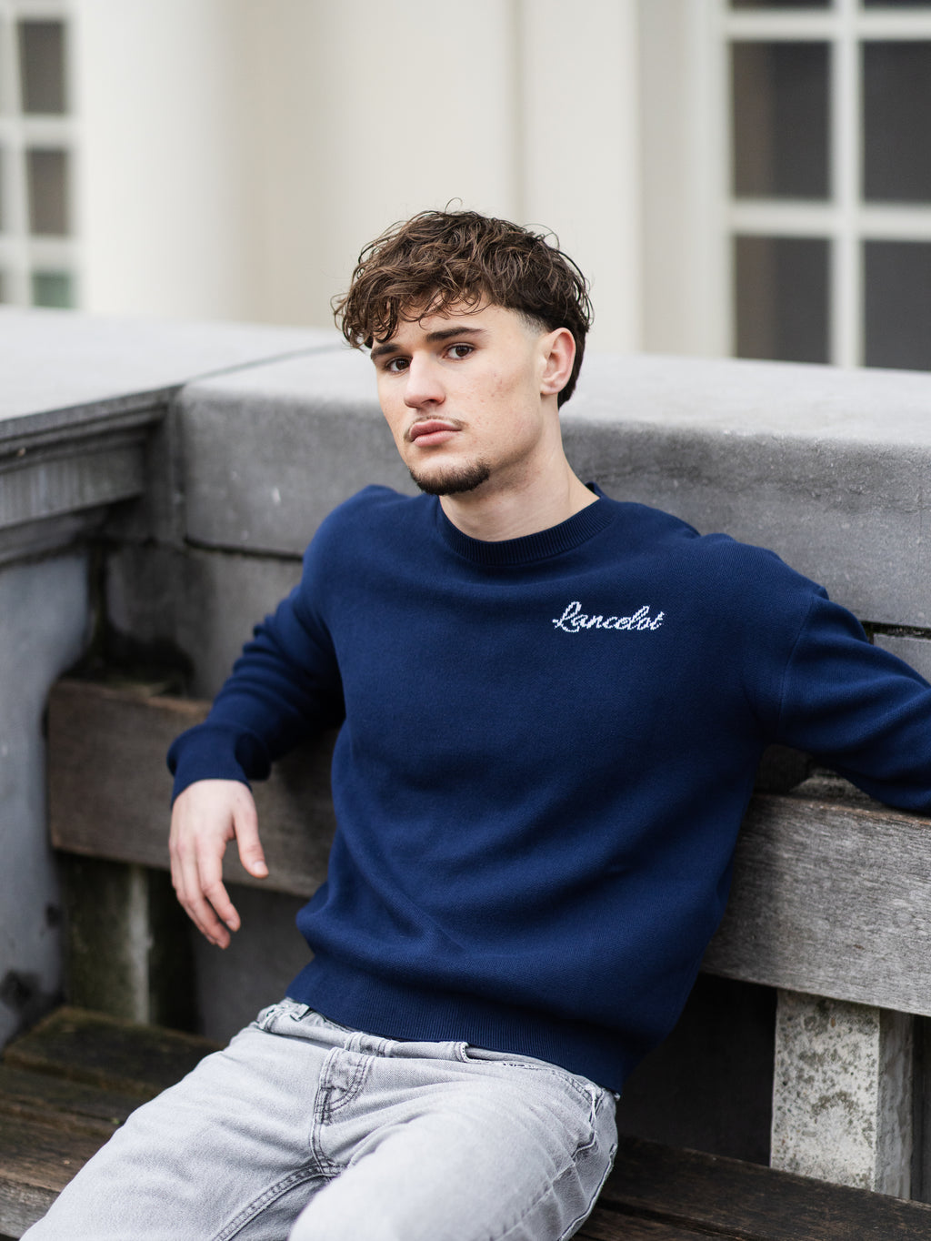 CREWNECK LANCELOT "ETERNAL" – BLEU MARINE