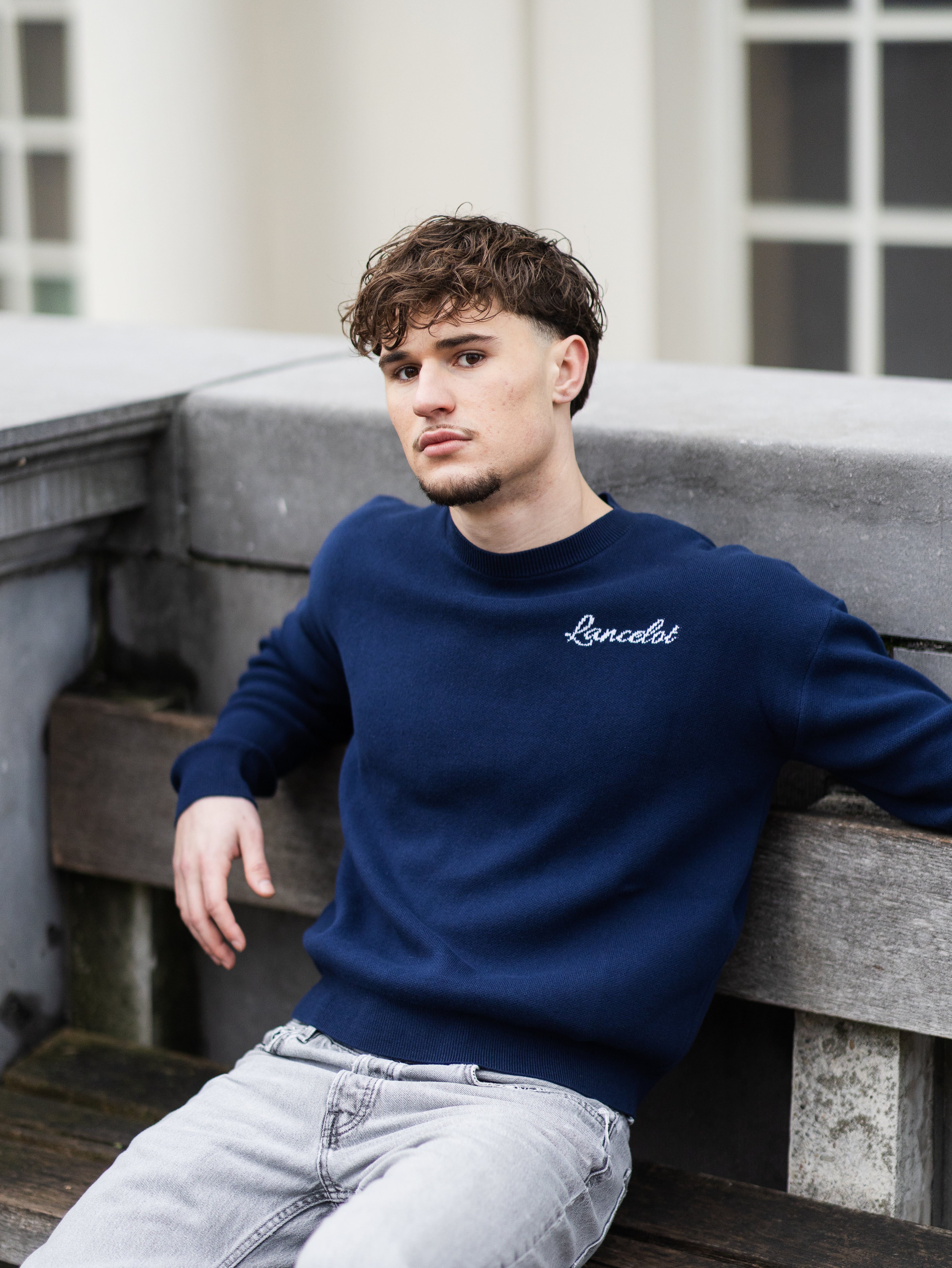 CREWNECK LANCELOT "ETERNAL" – BLEU MARINE