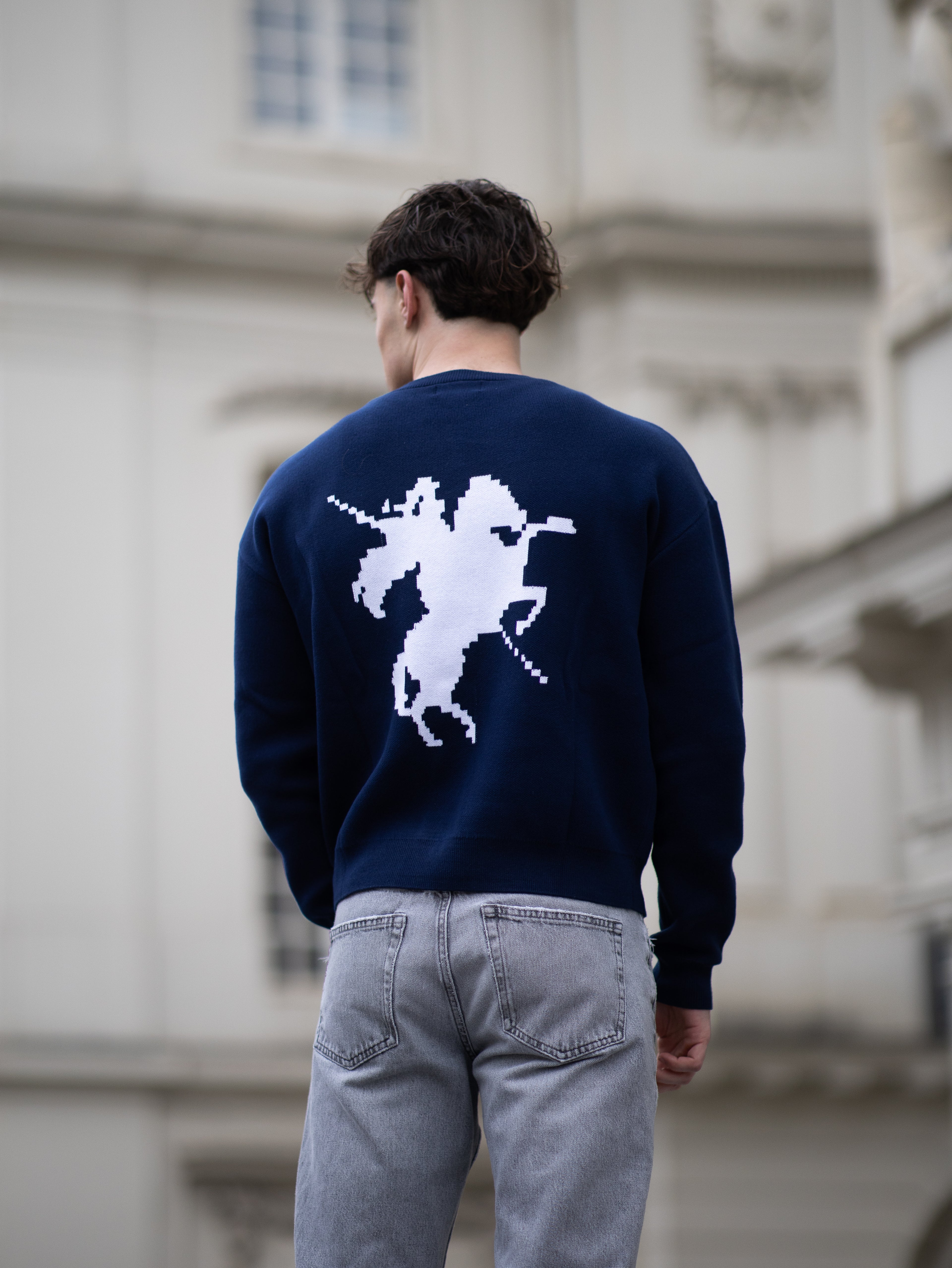 CREWNECK LANCELOT "ETERNAL" – BLEU MARINE