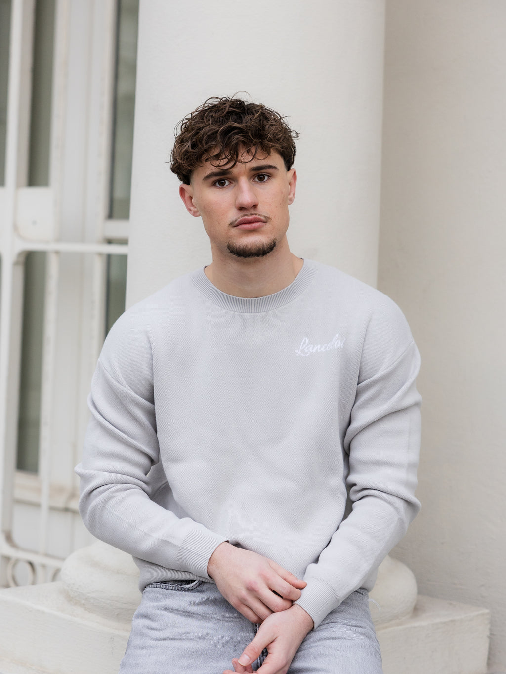 CREWNECK LANCELOT "ETERNAL"  - GRIS CLAIR