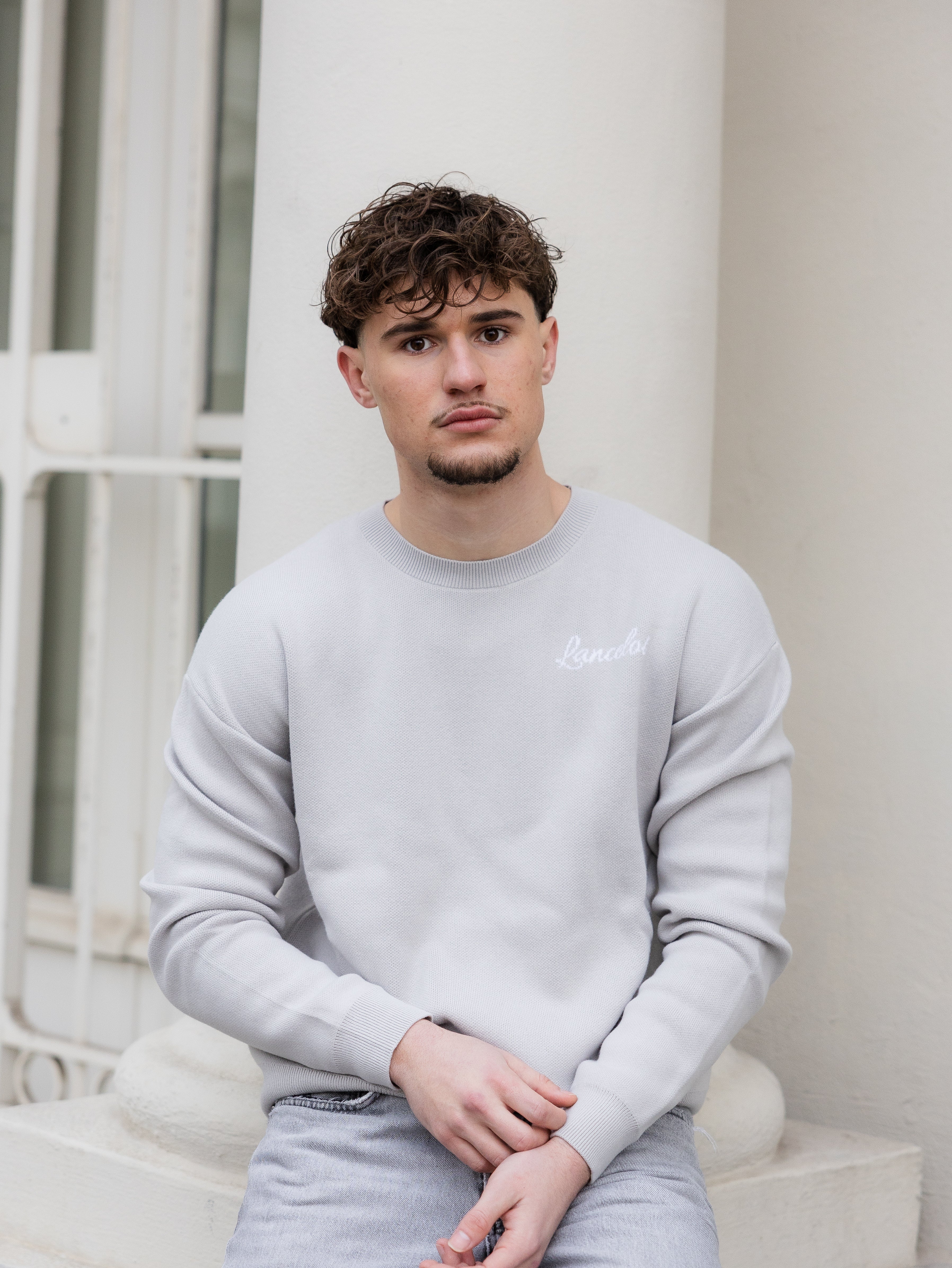 CREWNECK LANCELOT "ETERNAL"  - GRIS CLAIR