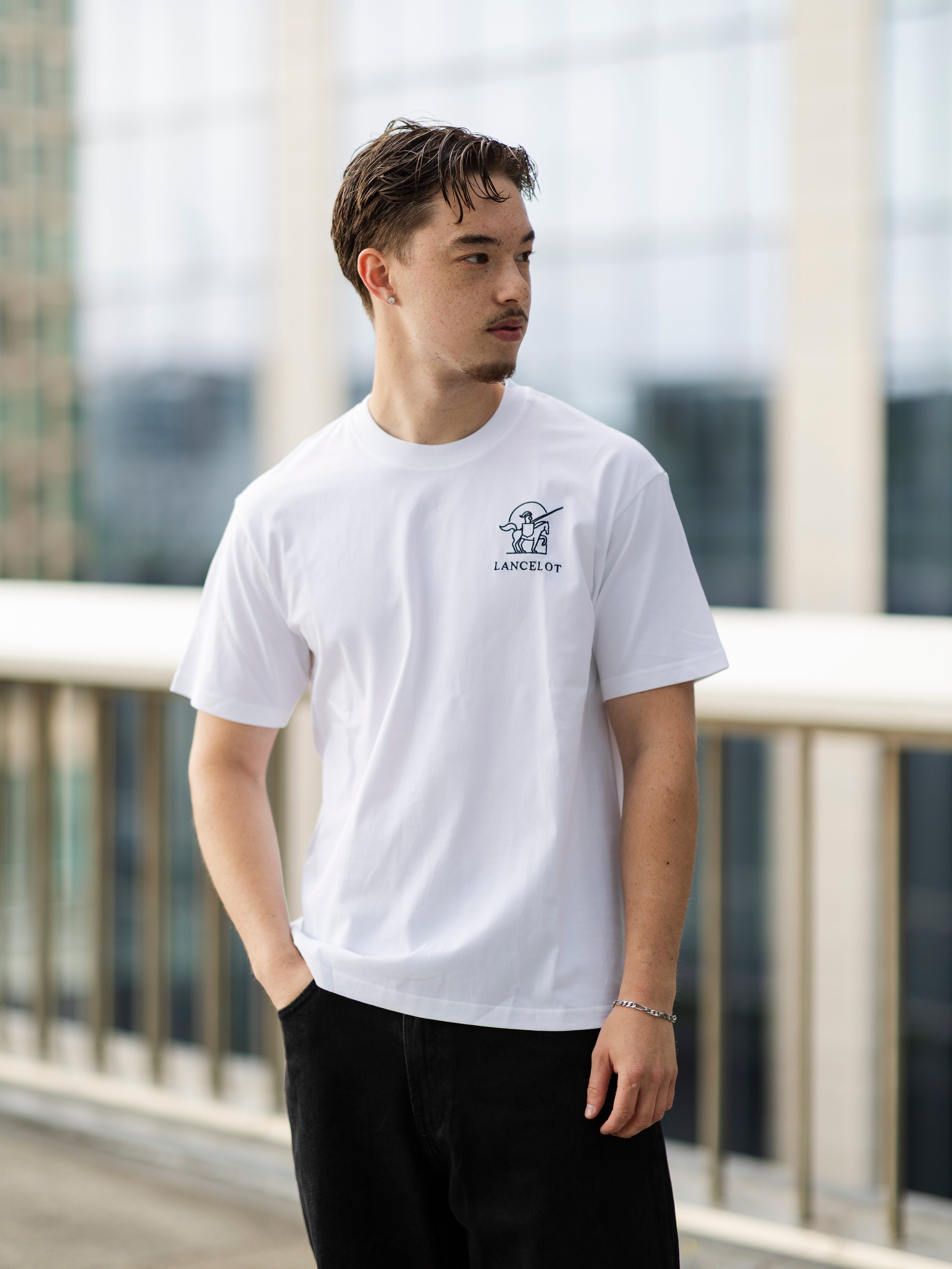 T-SHIRT WHITE KNIGHT - LANCELOT